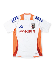 2024年日本代表トレーニングシャツ 白×オレンジ 前面
