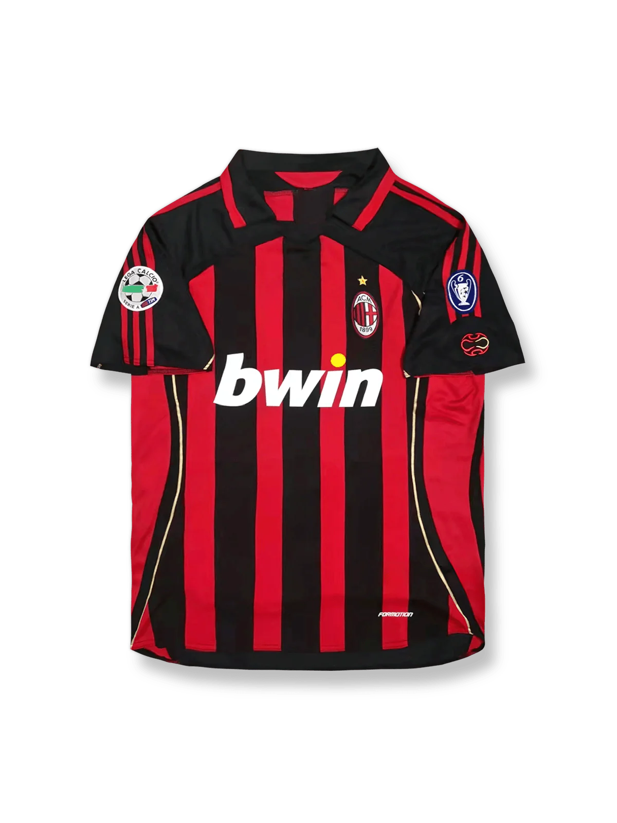 06-07 AC ミラン KAKA L/Sユニ 06/07 シーズン ACミラン ホーム カカ 22番 ユニフォーム-KICKO