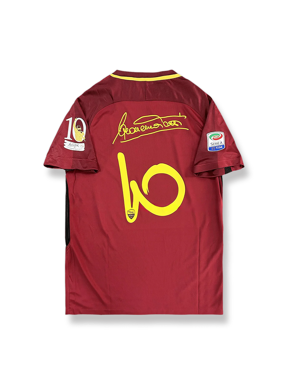 ビンテージ アシックス ASローマ ユニフォーム フットボール AS Roma 90s training worn & signed Asics Serie A Italy rare
