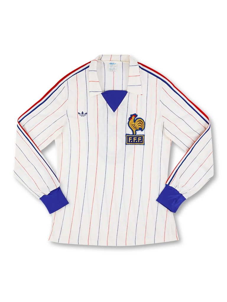 1980-82 フランス代表 アウェイ ユニフォーム 長袖-KICKO – KICKO JAPAN 1980-82 フランス代表 アウェイ ユニフォーム 長袖-KICKO – KICKO JAPAN
