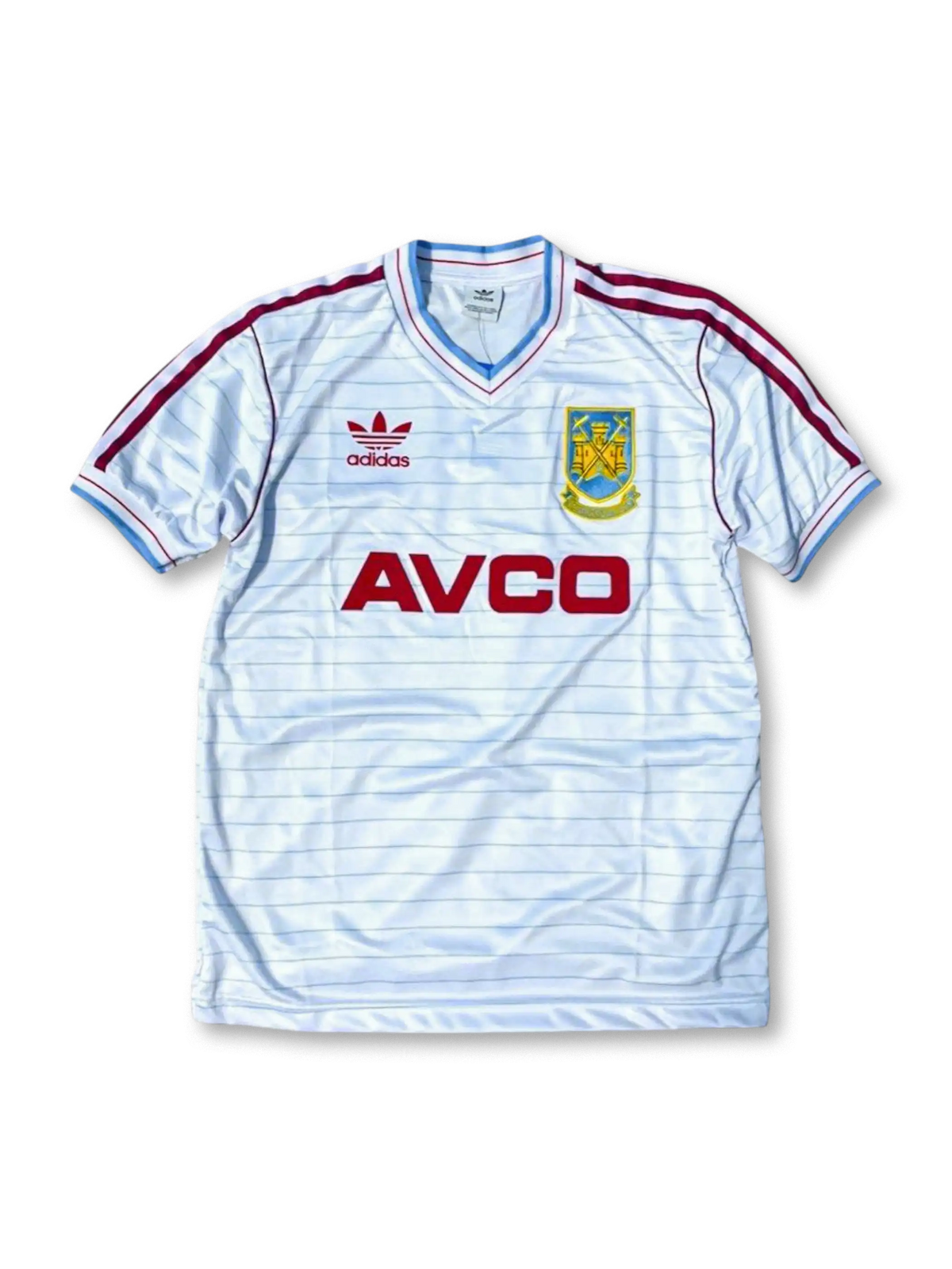 1985-87年 ウェストハム・ユナイテッド アウェイユニフォーム, vintage football jersey retro West Ham kit classic soccer shirt