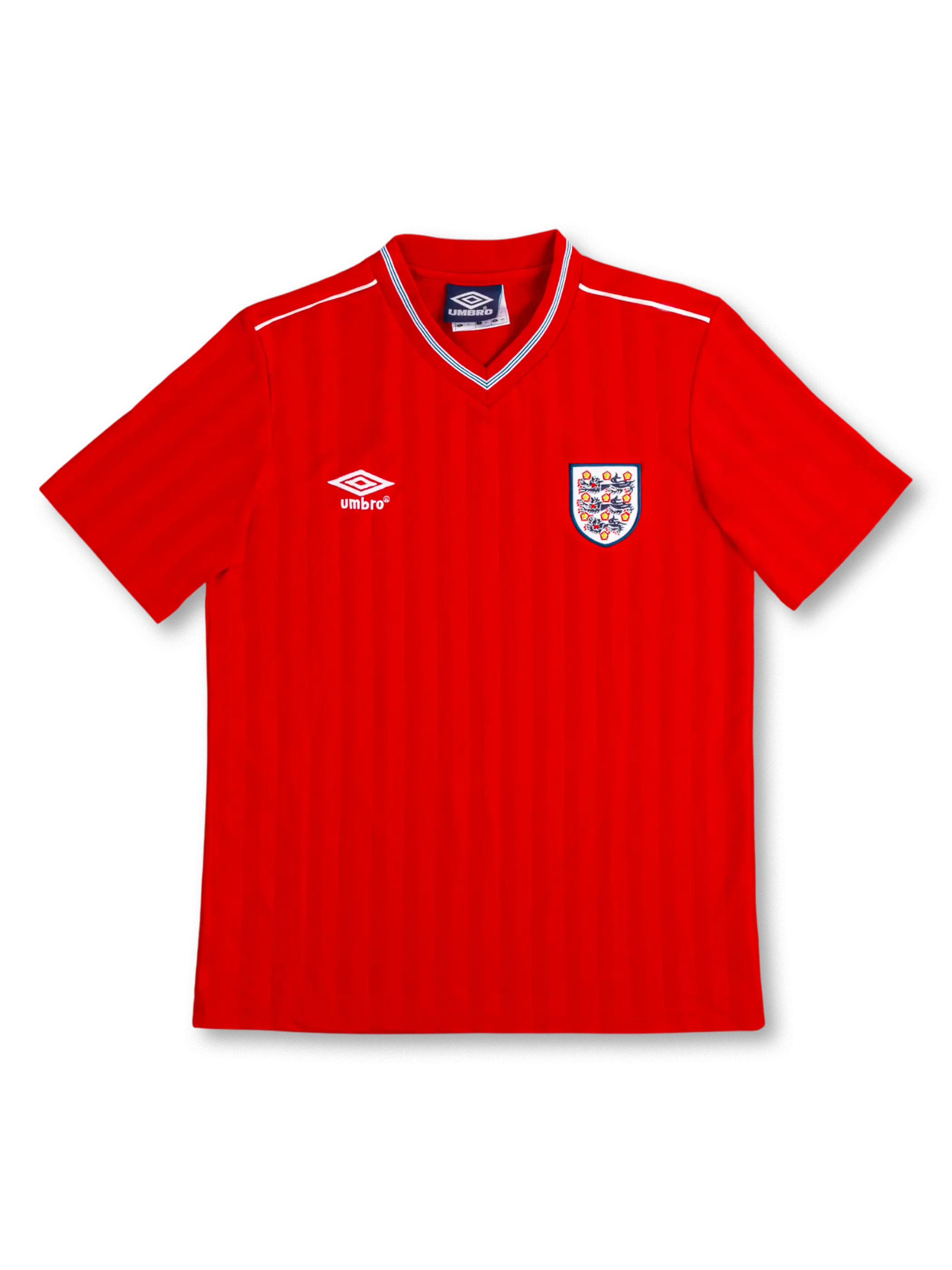 1986年イングランド代表アウェイユニフォーム 前面デザイン