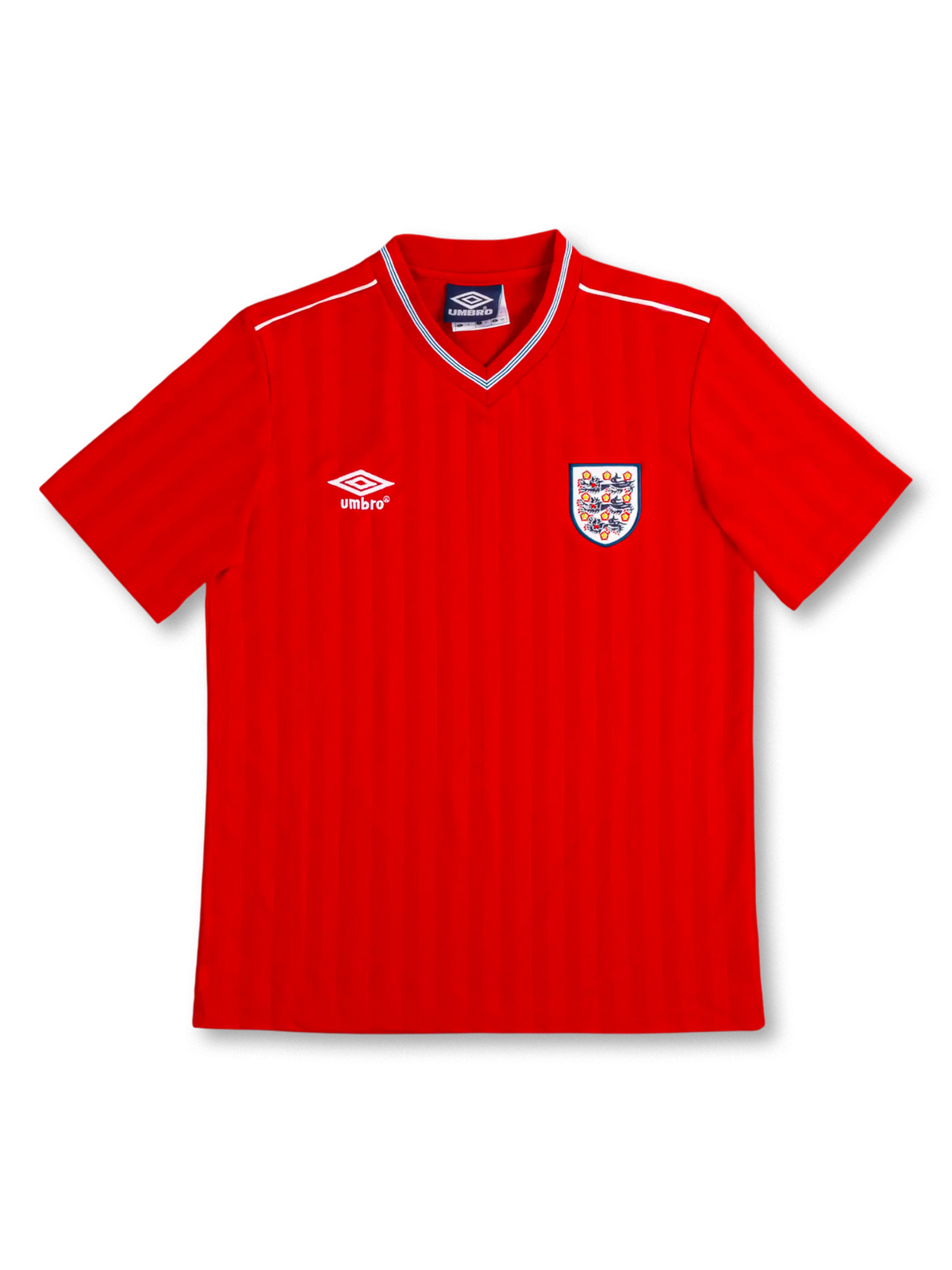 1986年イングランド代表アウェイユニフォーム 前面デザイン
