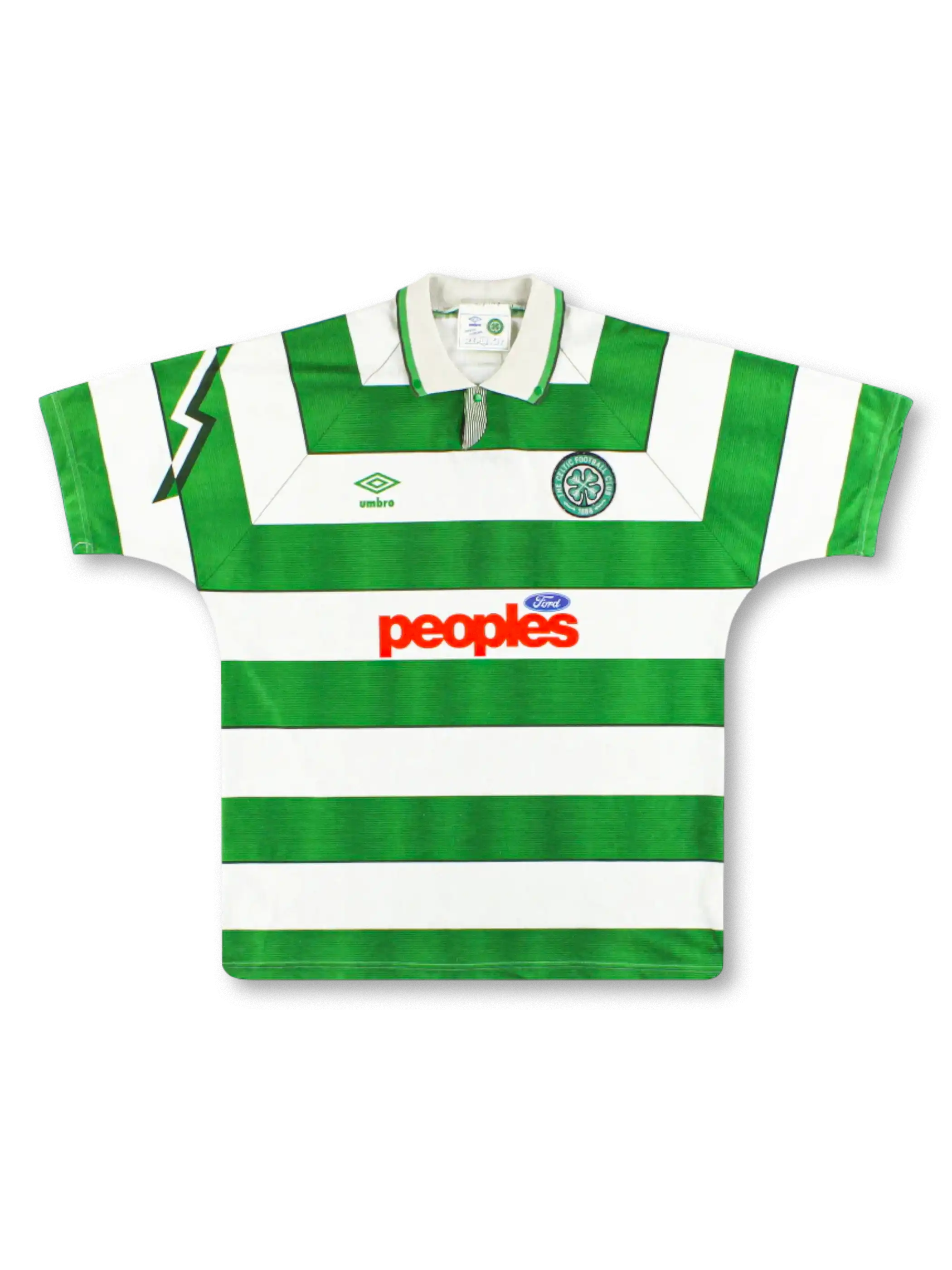 1991-92年 セルティック ホームユニフォーム 正面