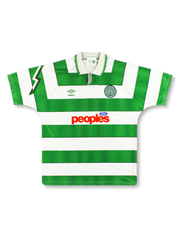 1991-92年 セルティック ホームユニフォーム 正面