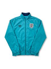 1992年イングランド代表 リバーシブルウィンドブレーカー 無地ティール面 正面