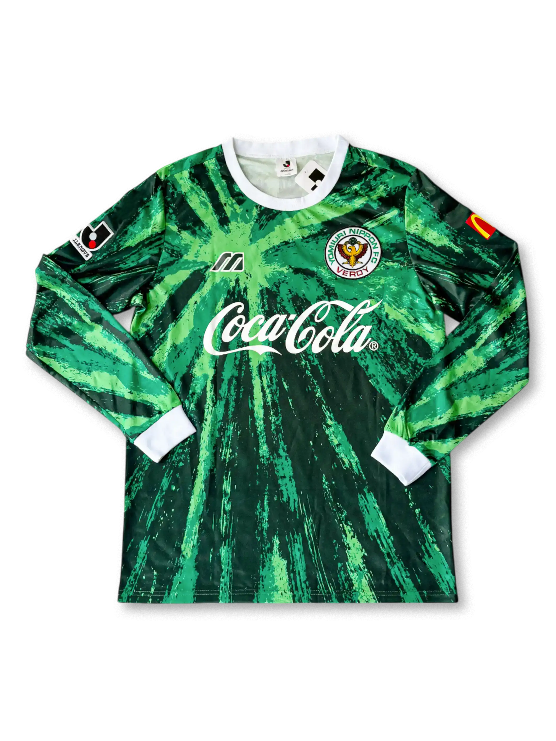 当時物】90s'/MIZUNO×ヴェルディ川崎/長袖ユニフォームJリーグ創成期 当時物】90s'/MIZUNO×ヴェルディ川崎/長袖ユニフォームJリーグ創成期