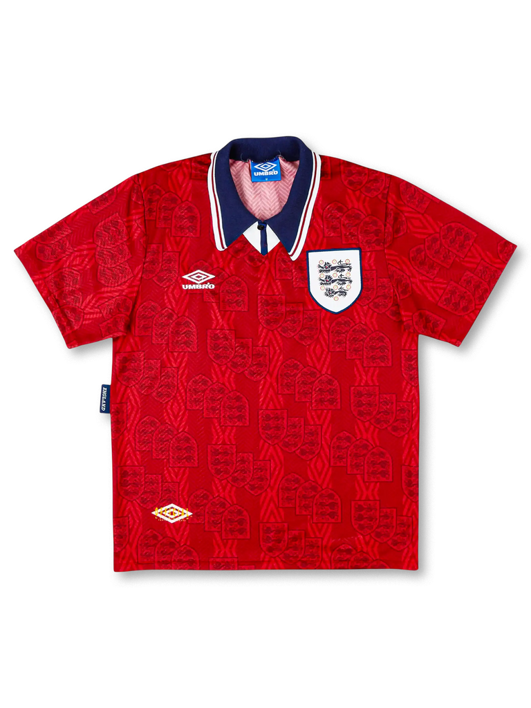 イングランド代表 ユニフォーム93/95 Awayモデル 1993-95年 イングランド代表 アウェイシャツ-KICKO – KICKO JAPAN