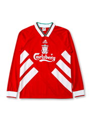 1993-95 リヴァプール ホーム 長袖 ユニフォーム 正面デザイン カールスバーグスポンサー