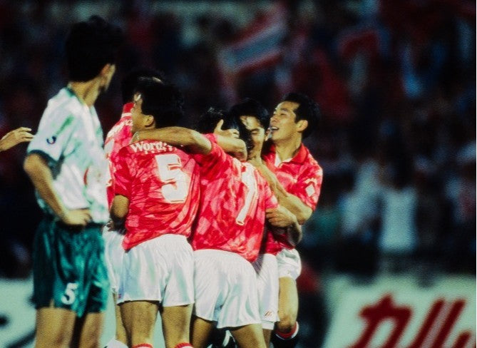 1993年 浦和レッズ ホームユニフォーム（三菱URAWA／ミズノ製）-KICKO