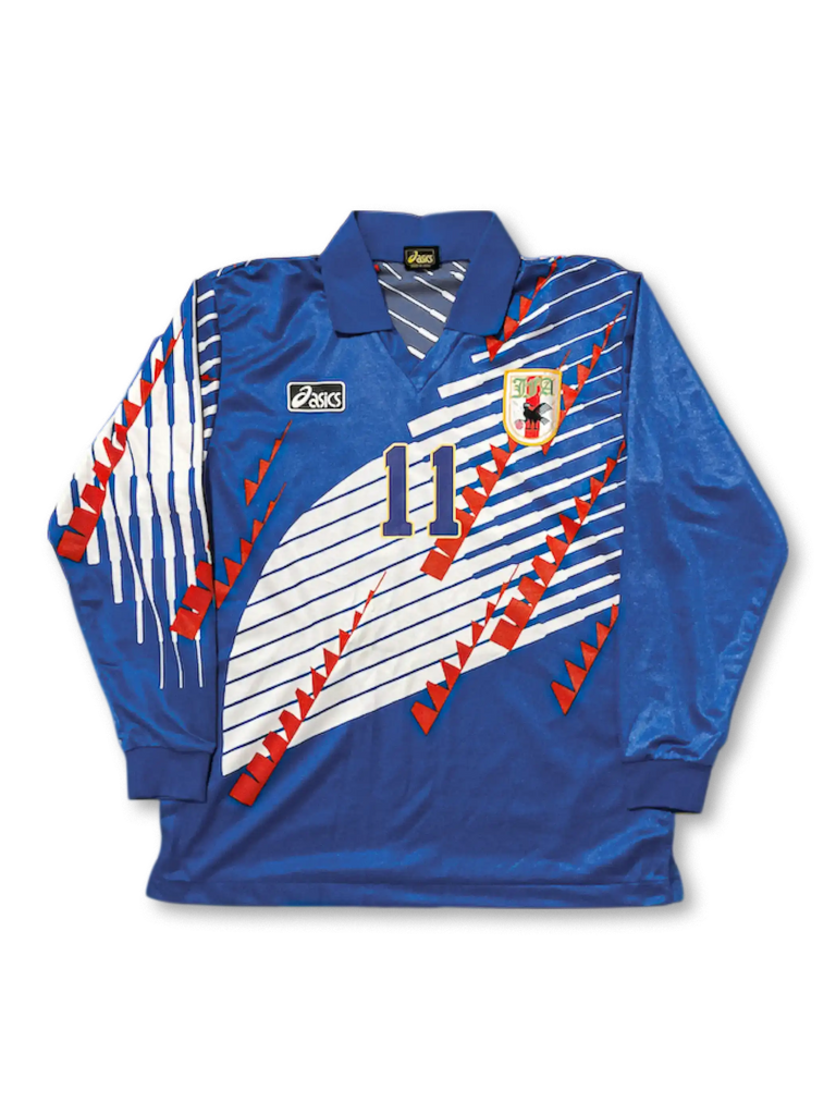 日本代表 サッカーシャツ KAZU 11 1994-1996-japan-home-kazu-11-
