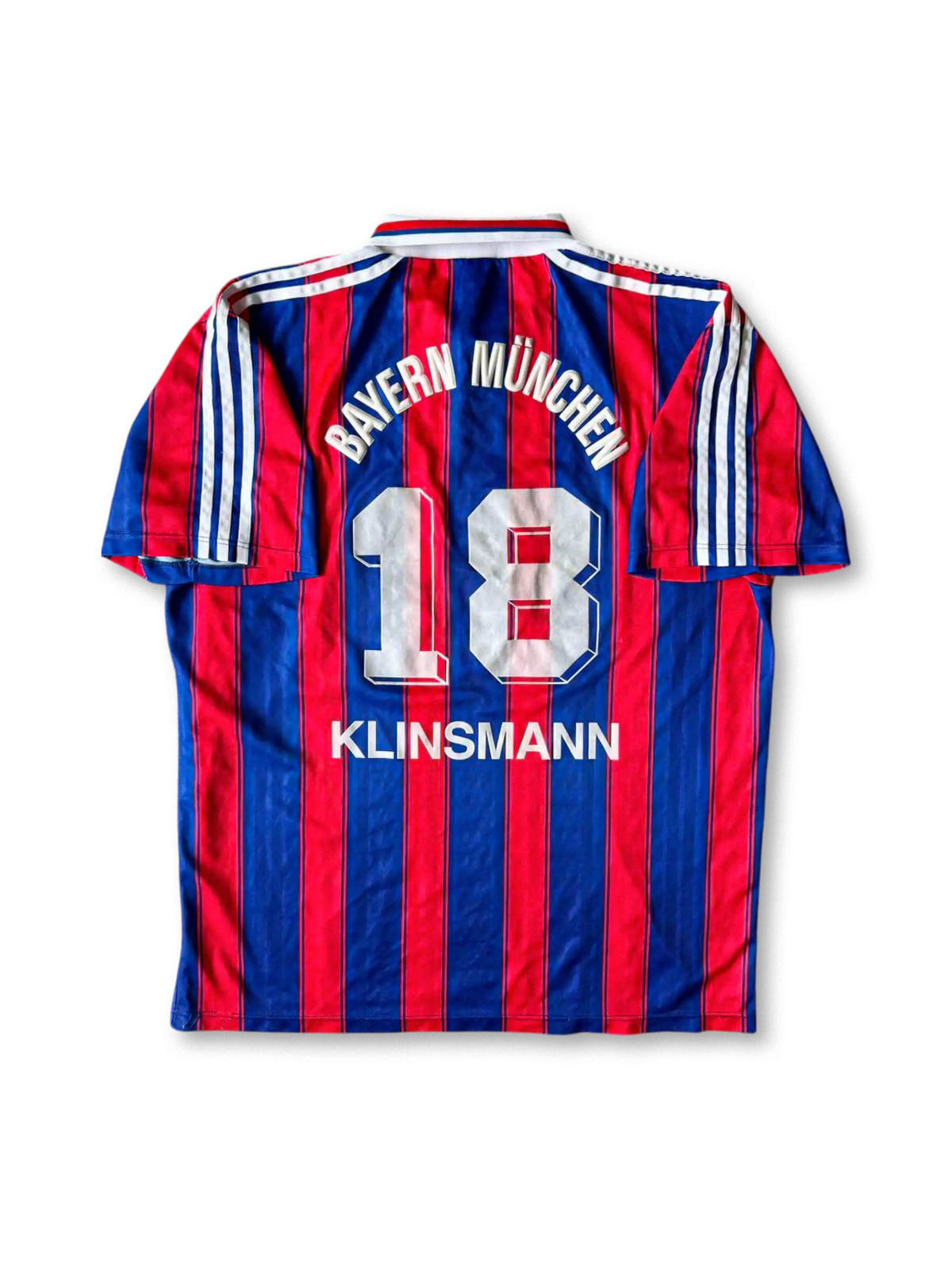 1994–95 Bayern Munchen home jersey Klinsmann 18, vintage football shirt