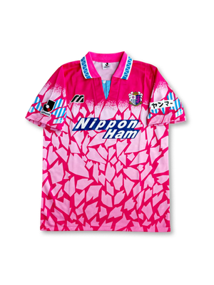 【非売品】希少レア セレッソ大阪 エンブレム入り 長袖ワイシャツ 1994年 セレッソ大阪 ホーム＆アウェイ プレーヤーズユニフォーム