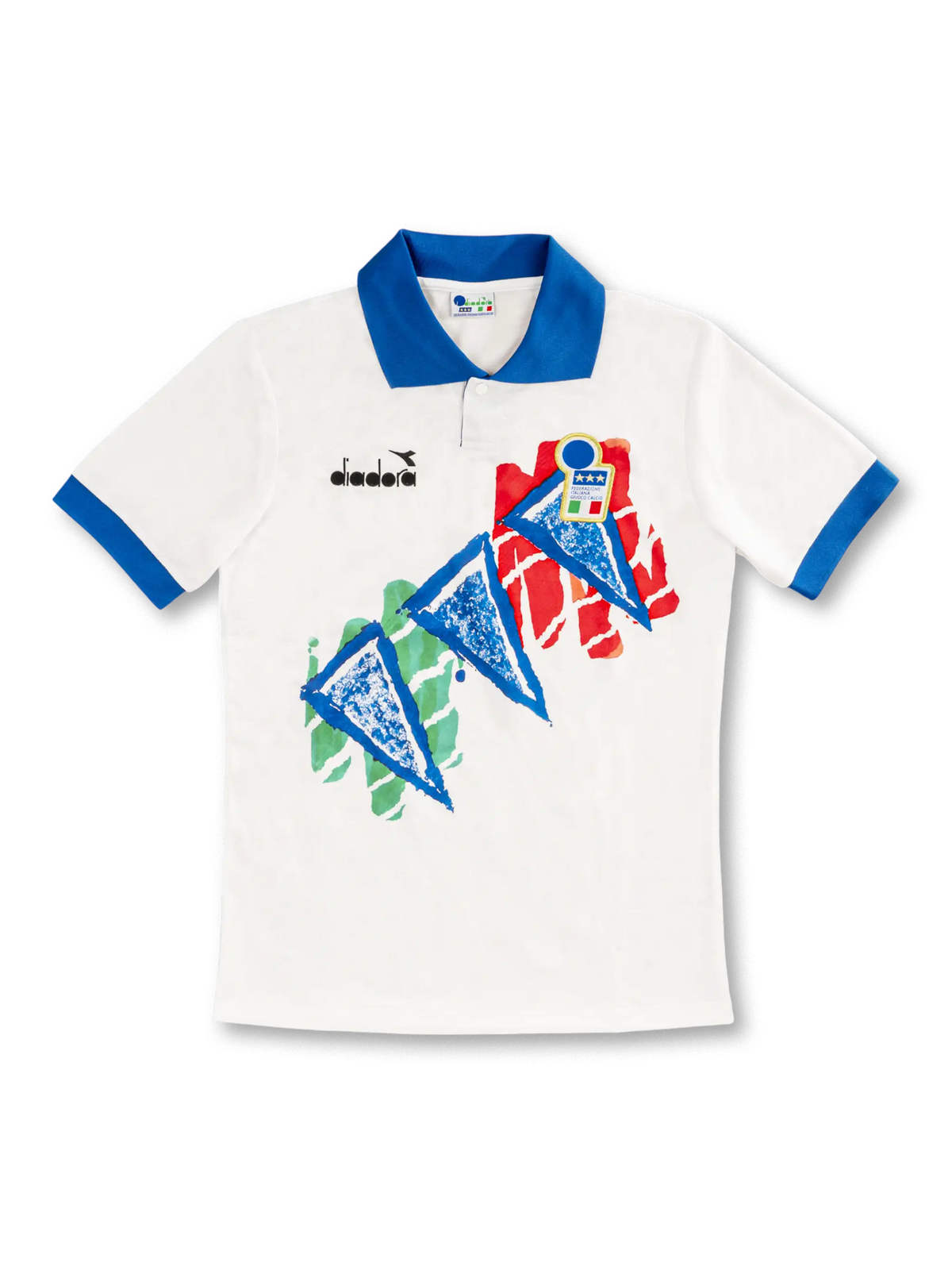 1994年イタリア代表トレーニングシャツ 抽象グラフィック ディテール