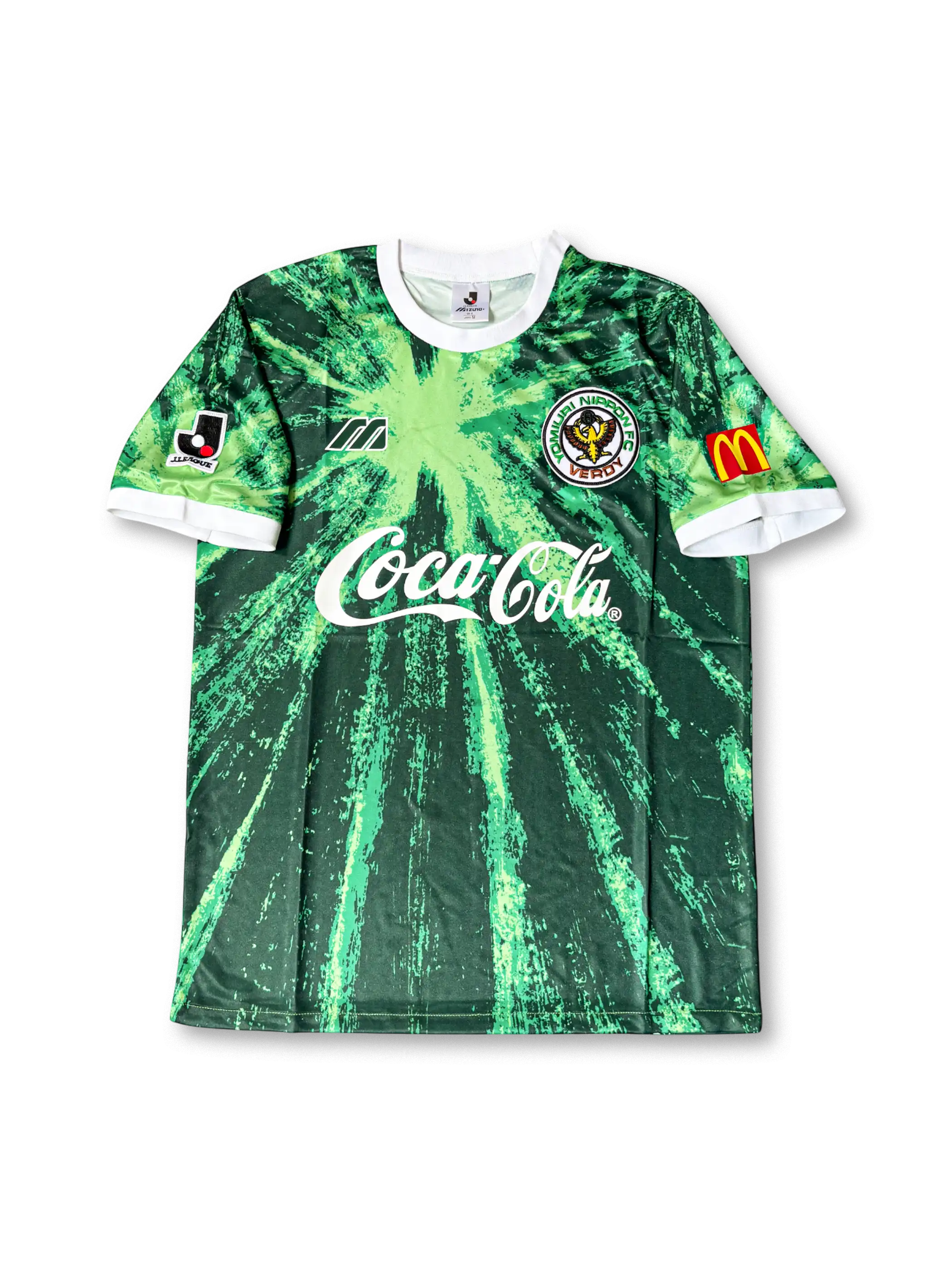 1994年ヴェルディ川崎ホームユニフォーム、コカコーラスポンサー付きビンテージサッカージャージ