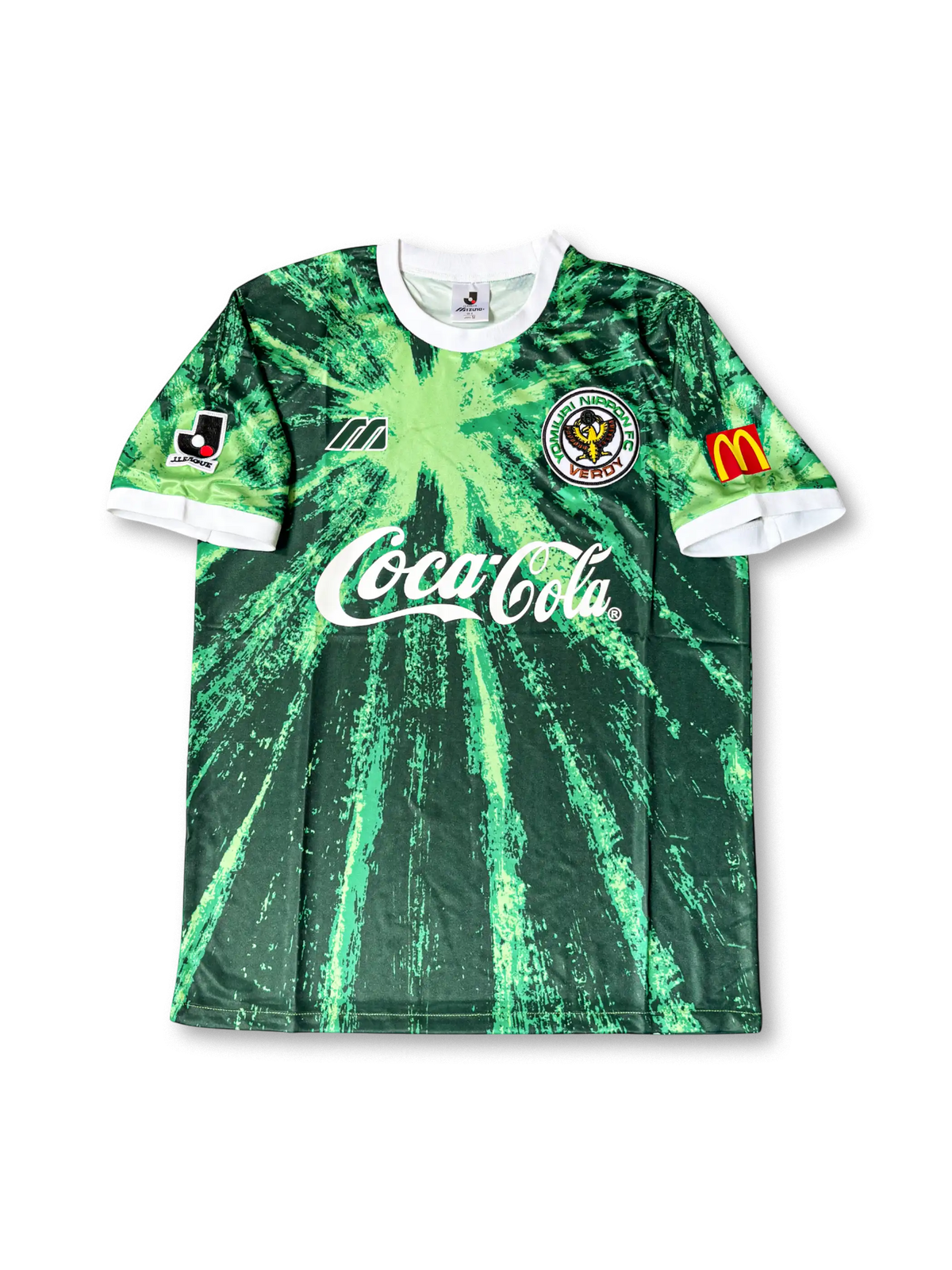 1994年ヴェルディ川崎ホームユニフォーム、コカコーラスポンサー付きビンテージサッカージャージ