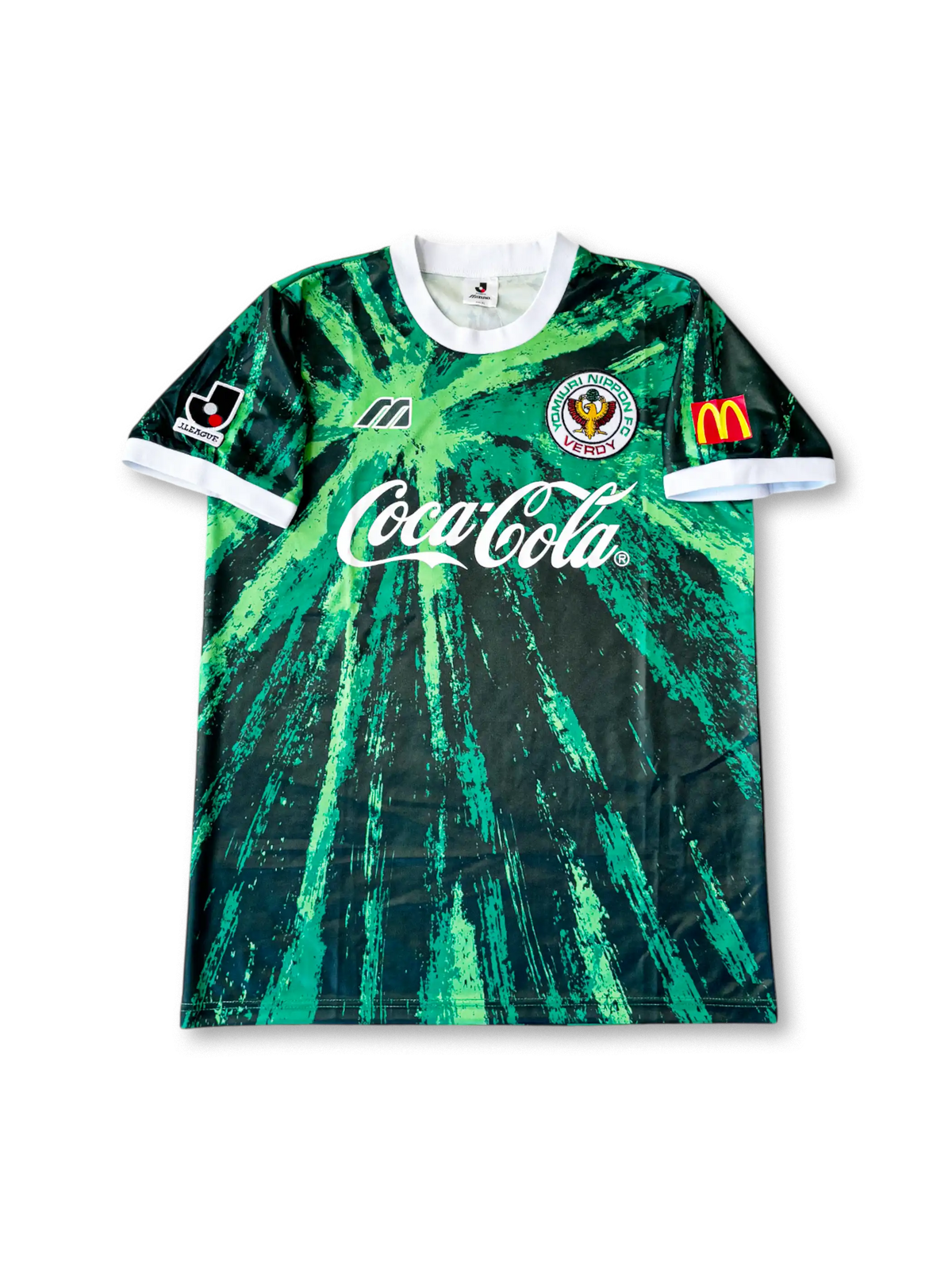 1994年ヴェルディ川崎ホームユニフォーム、コカコーラスポンサー付きビンテージサッカージャージ