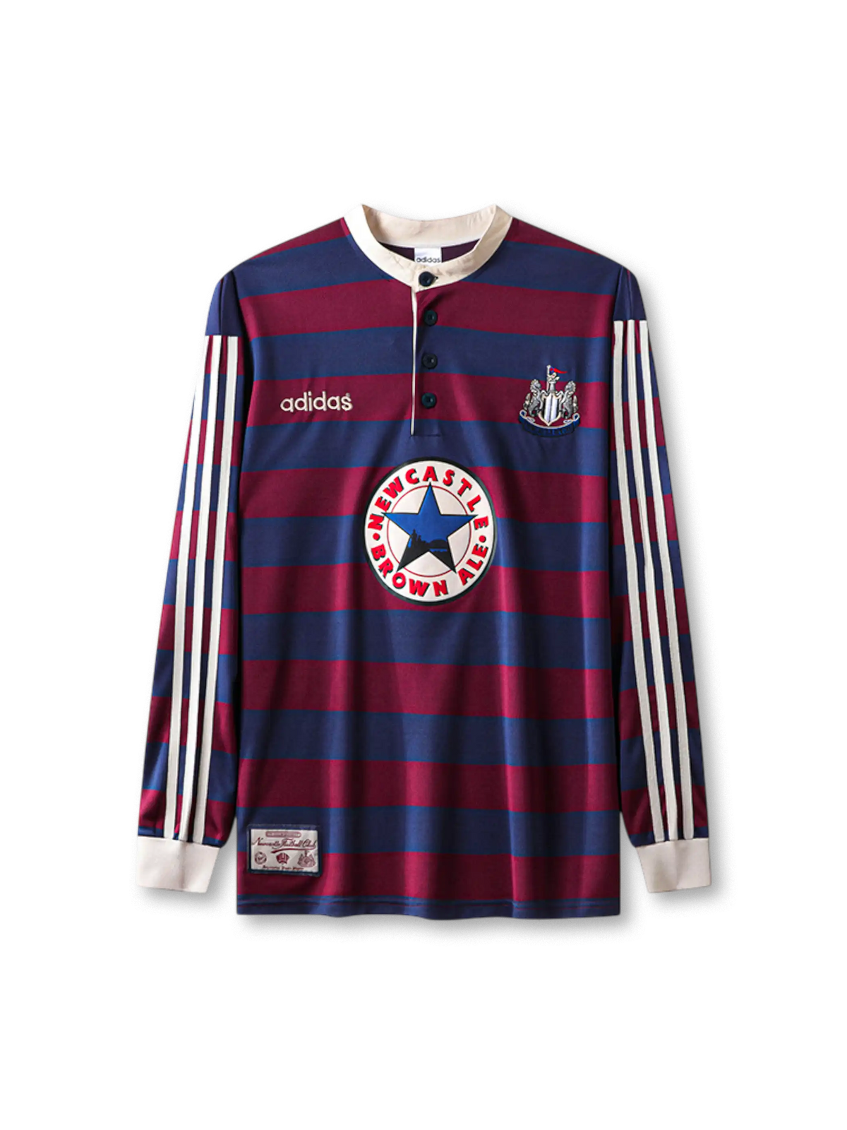 1995-96 ニューカッスル・ユナイテッド アウェイ シャツ 正面 ストライプデザイン
