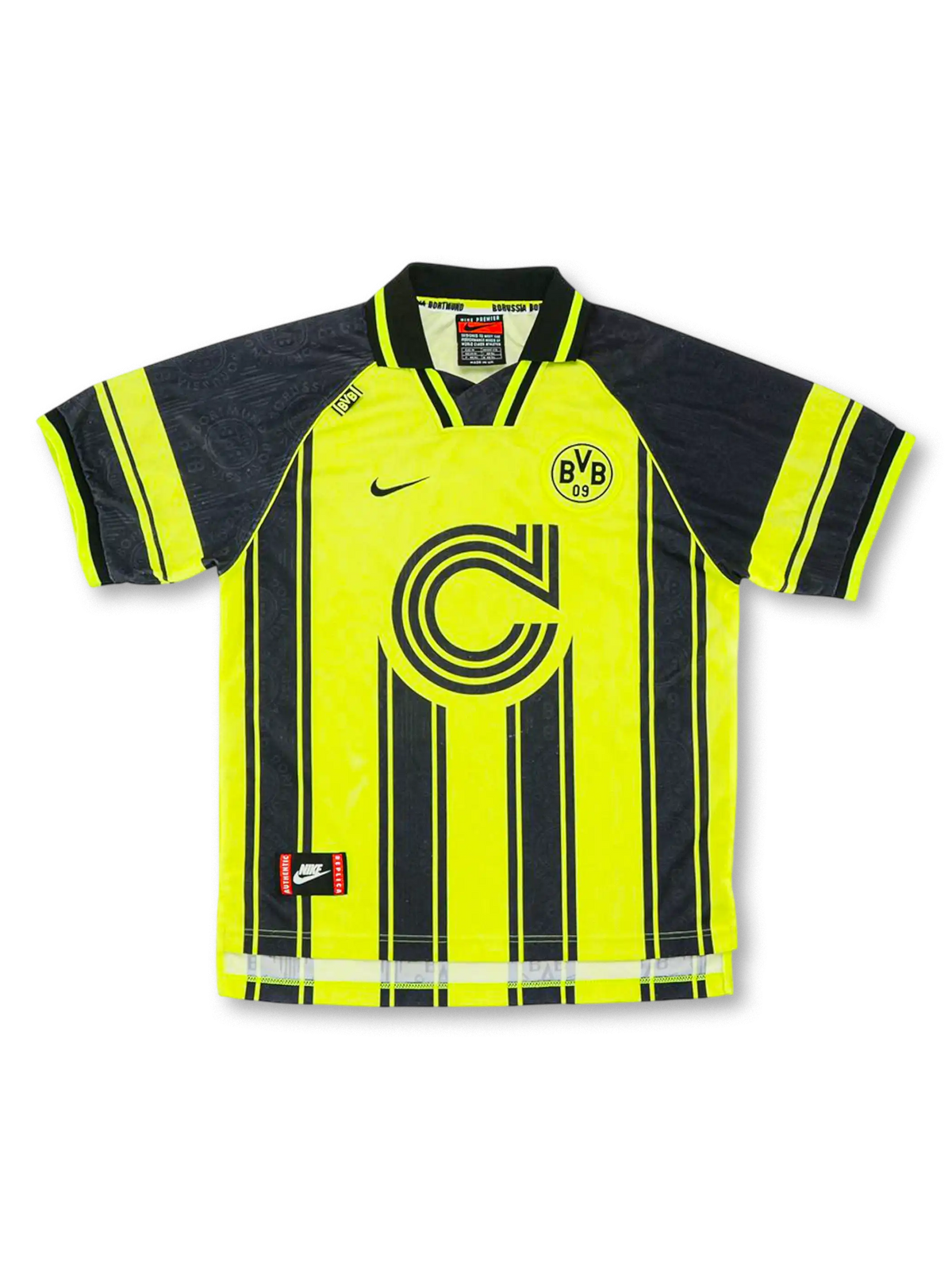 1996-97年ボルシア・ドルトムント ホームユニフォーム CL優勝モデル 前面