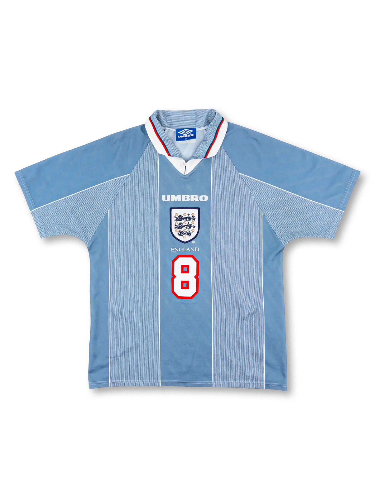 1996–97 イングランド代表 アウェイユニフォーム ガスコイン8番-KICKO 1996–97 イングランド代表 アウェイユニフォーム ガスコイン8番-KICKO