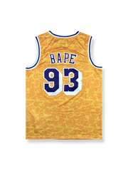 1996-97年 ロサンゼルス・レイカーズ ホーム ユニフォーム ア ベイシング・エイプ 93番、ビンテージバスケットボールシャツ