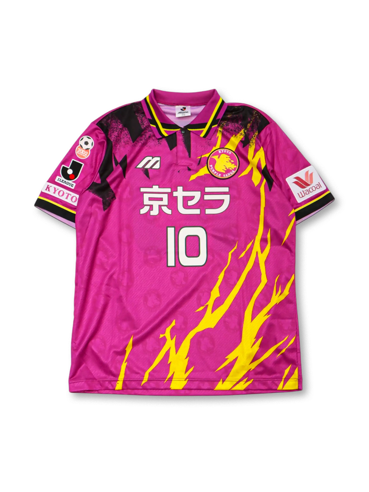 1996 京都パープルサンガ ホーム ユニフォーム ラモス瑠偉 10番 正面デザイン