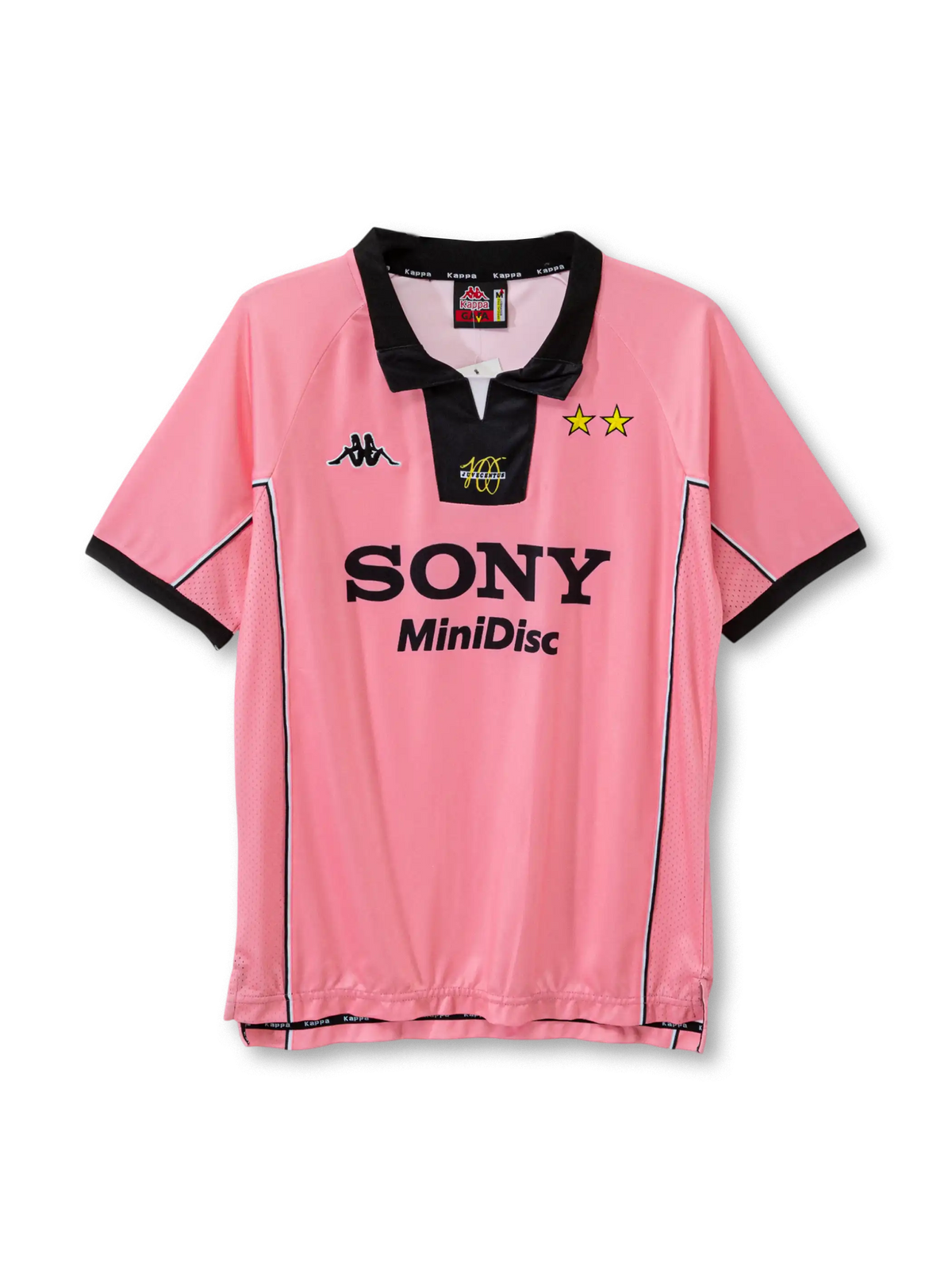 1997-98 ユヴェントス アウェイ ユニフォーム 正面デザイン ピンク×ブラック