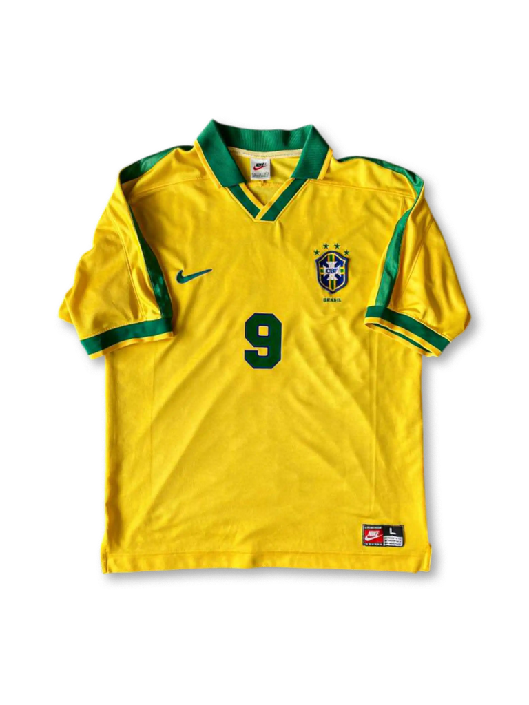 超希少/当時物】98 ブラジル代表 ユニフォーム ロナウド W杯 ナイキ 激 超希少/当時物】98 ブラジル代表 ユニフォーム ロナウド W杯 ナイキ 激