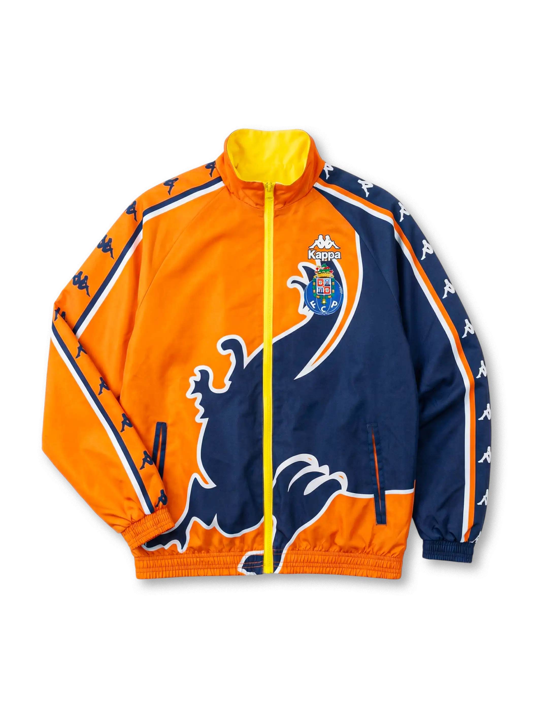 1997年FCポルト表側ウィンドブレーカー 大型ライオンモチーフとKappaロゴ