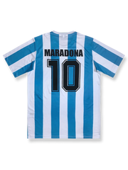製品画像：1998 年ワールドカップ アルゼンチン代表 10 番マラドーナ ユニフォームの反面図