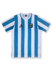製品画像：1998 年ワールドカップ アルゼンチン代表 10 番マラドーナ ユニフォームの正面図