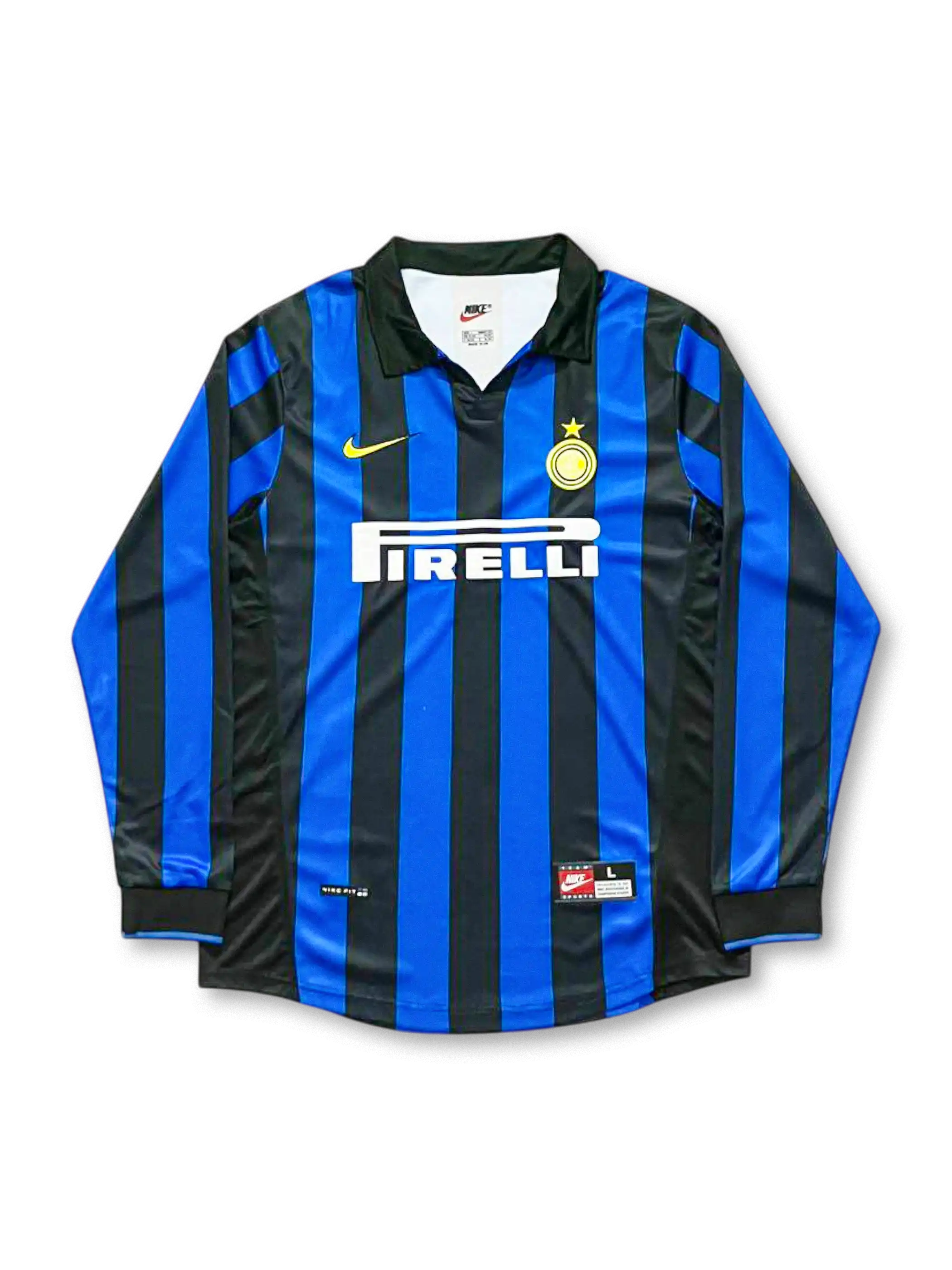 1998-99年 インテルミラノ ホーム長袖ユニフォーム 前面
