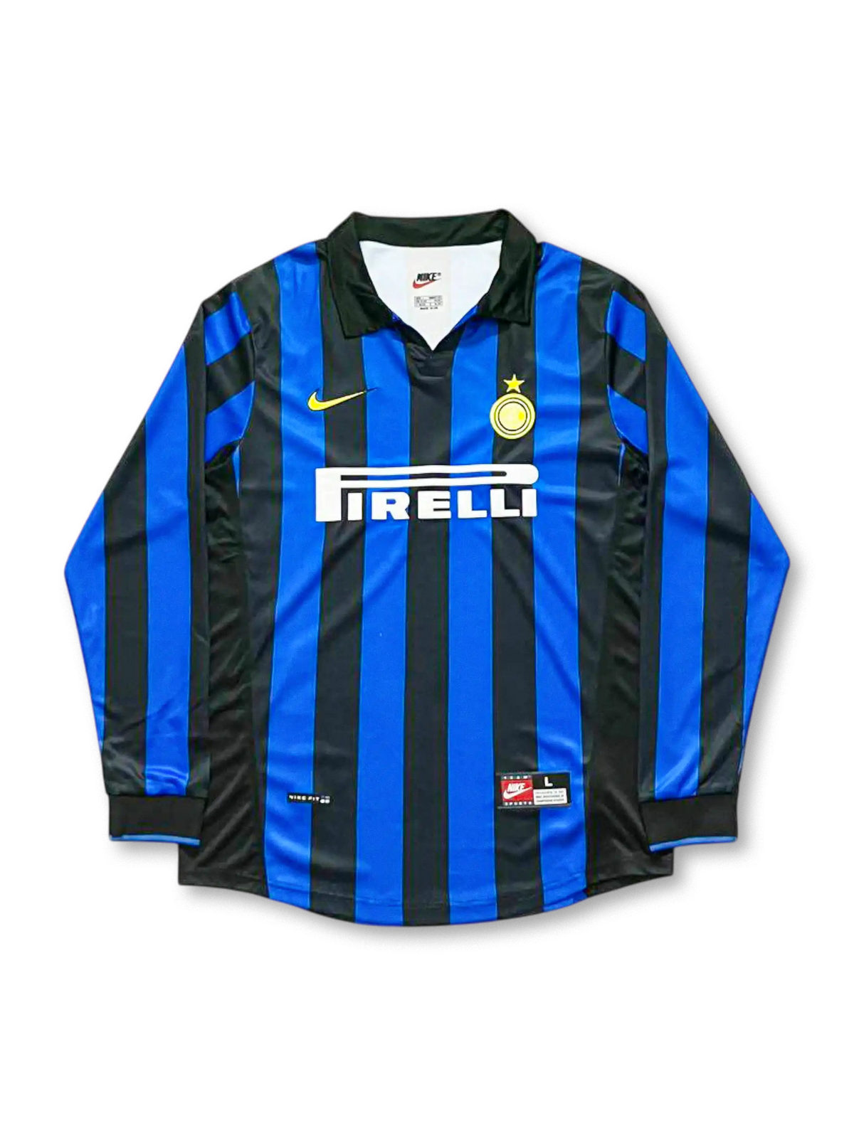1998-99年 インテルミラノ ホーム長袖ユニフォーム 前面