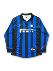 1998-99年 インテルミラノ ホーム長袖ユニフォーム 前面