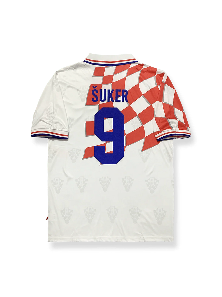 クロアチア　シューケル　1998年　W杯サッカーユニフォーム　ワールドカップ 1998年 ワールドカップ クロアチア ホーム シュケル 9番-KICKO – KICKO