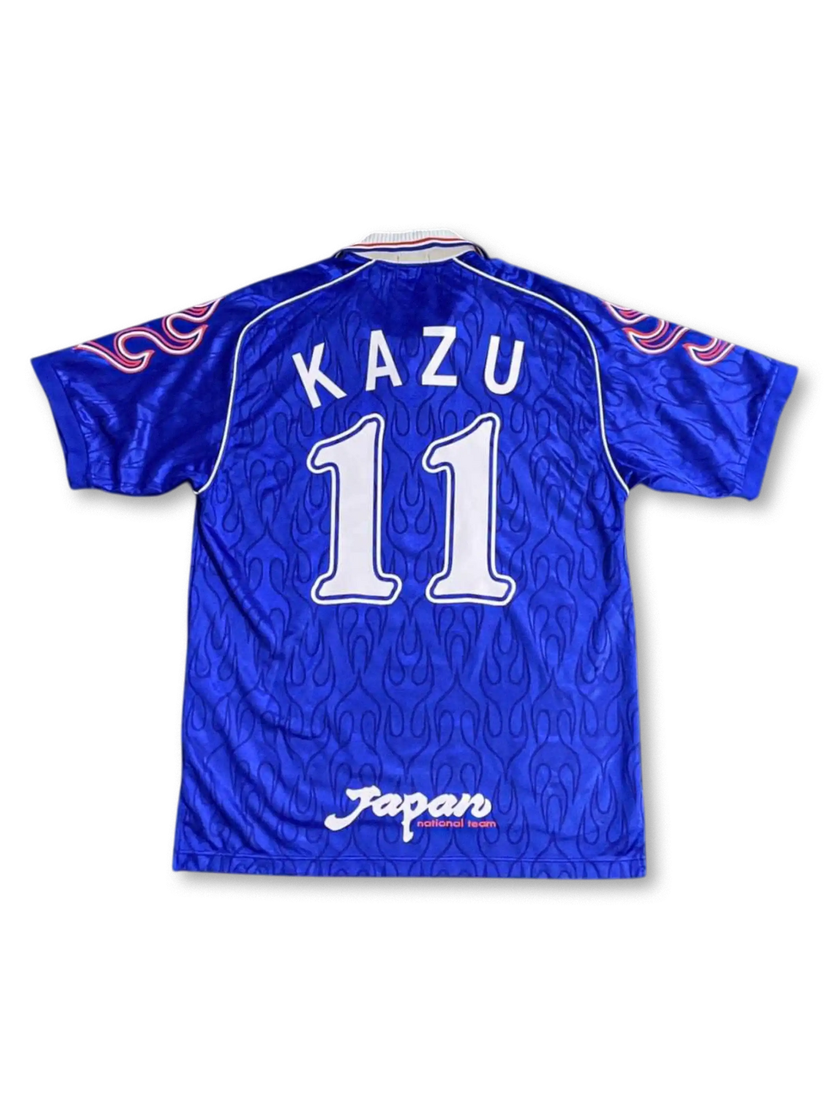 1998年 日本代表 フランスW杯 アウェイ 三浦知良 11番 炎ユニフォーム