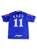 1998年 日本代表 フランスW杯 アウェイ 三浦知良 11番 炎ユニフォーム