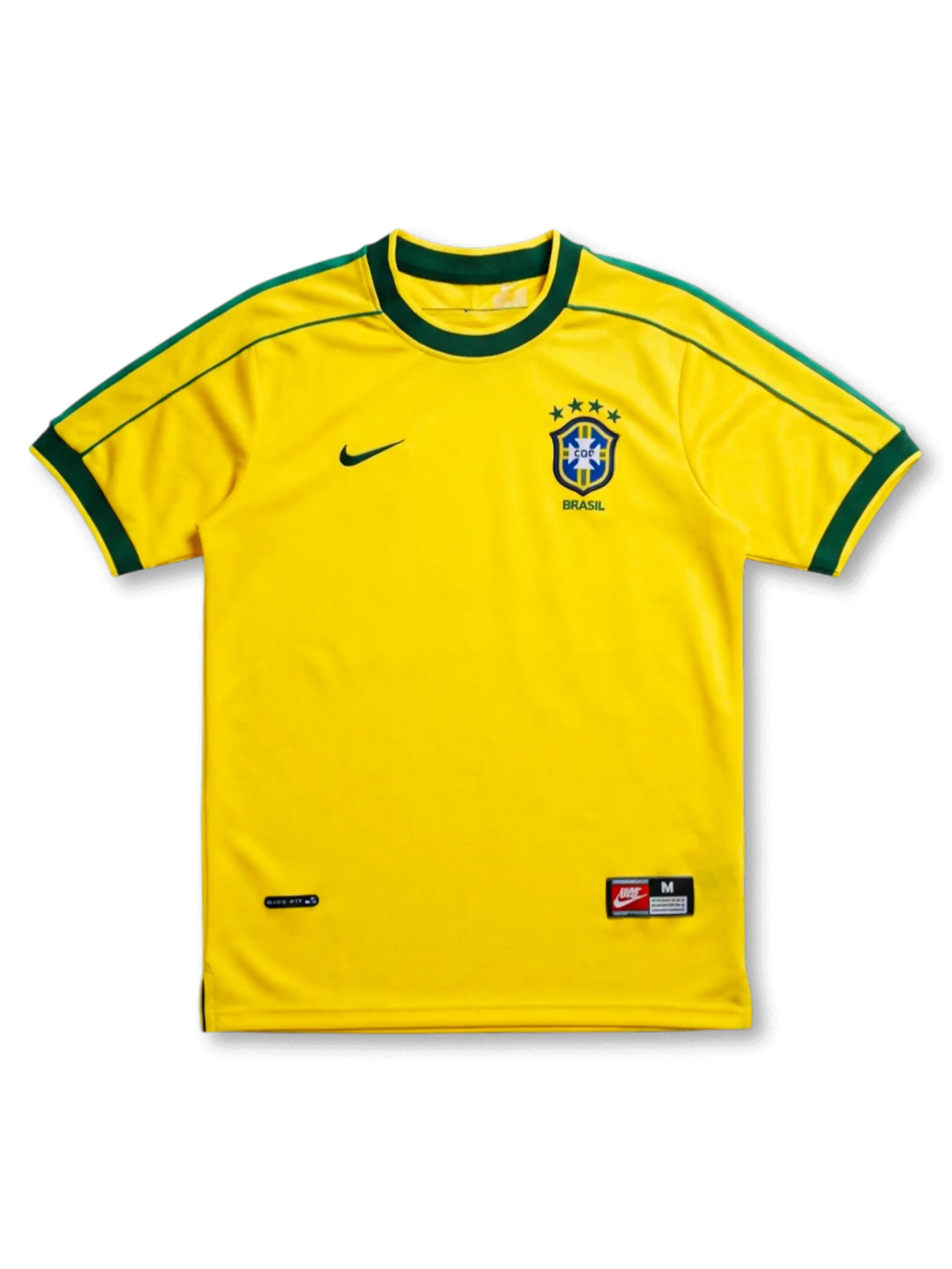 【美品】 希少 ブラジル代表 1998 ユニフォーム フランスワールドカップ 1998 ブラジル代表 ホームユニフォーム Nike製 フランスW杯 復刻モデル
