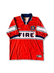1998年シカゴ・ファイアー ホームユニフォーム “FIRE”胸帯のビンテージサッカージャージ