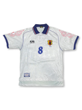 1998 日本代表 アウェイ ユニフォーム 中田英寿 8番、レトロサッカーシャツ