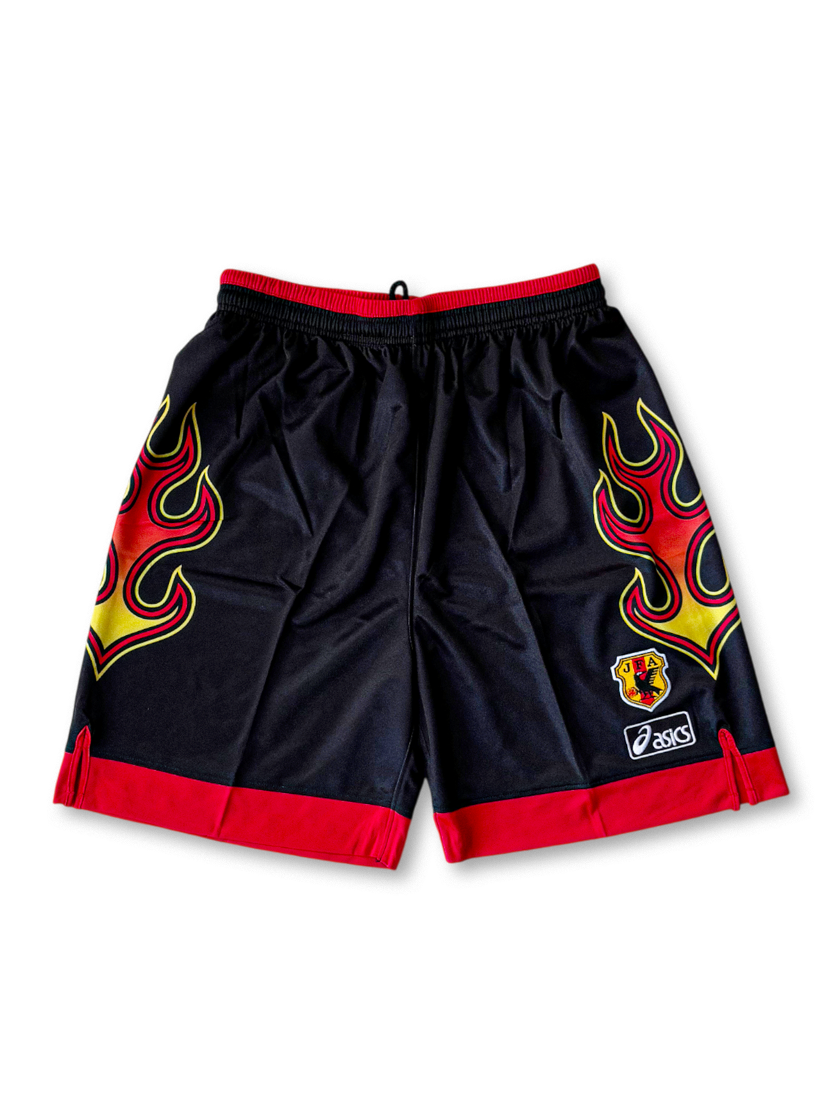 1998年日本代表GKショーツ 正面 炎グラフィック ASICS仕様