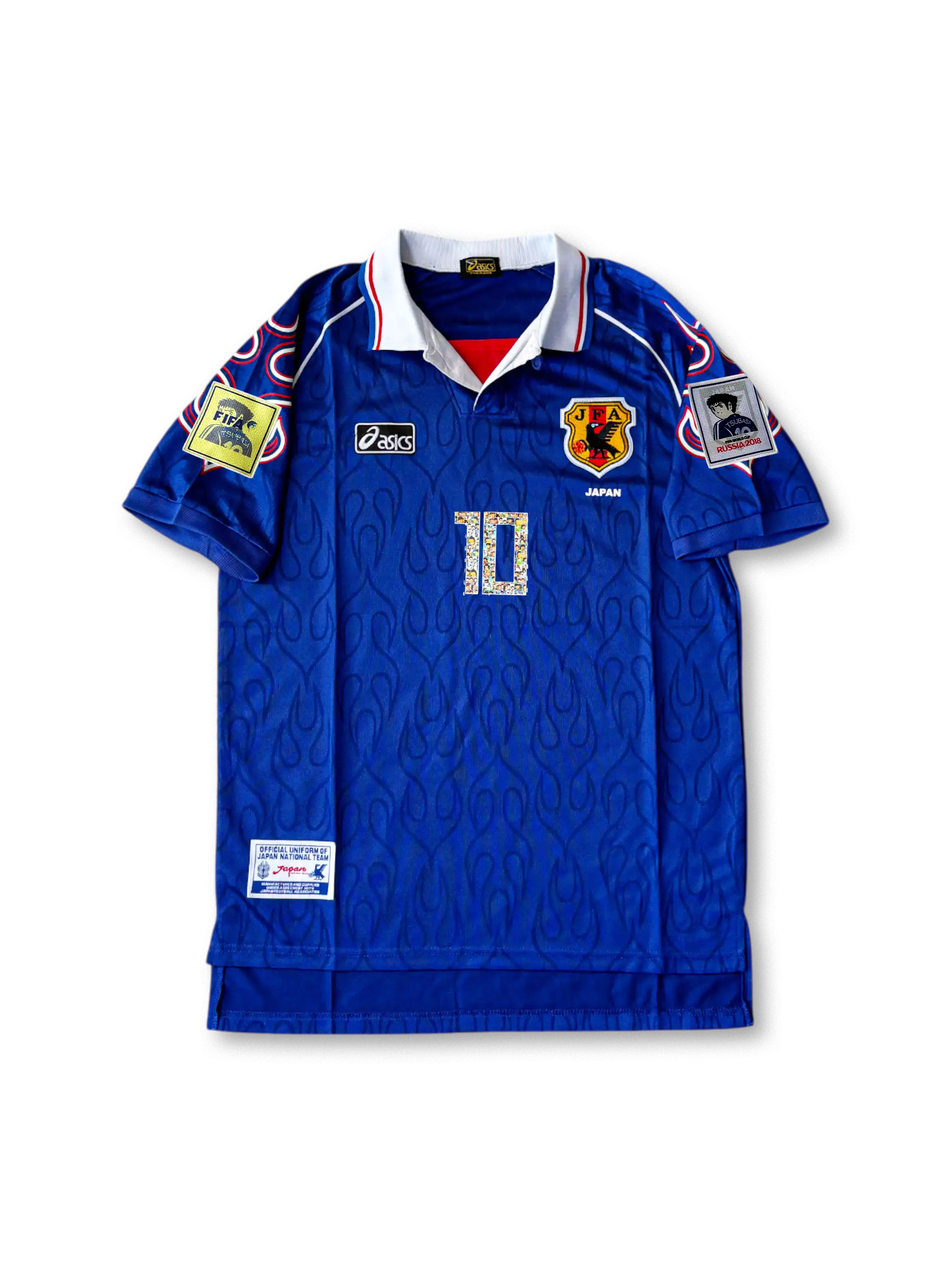 1998年日本代表ホームユニフォーム 大空翼10番 サッカー小将仕様