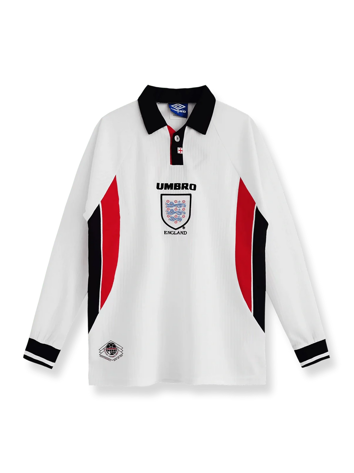 イングランド代表　ユニフォーム白　長袖　リバーシブル umbro イングランド代表 03/05 ユニフォーム ホーム 長袖