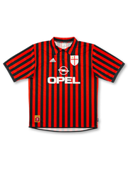 1999-00年ACミラン ホームユニフォーム 前面