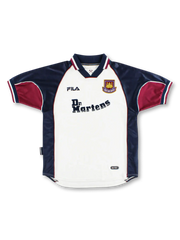 1999-2000年 ウェストハム・ユナイテッド アウェイユニフォーム Dr. Martensモデル, vintage football jersey retro West Ham kit classic soccer shirt