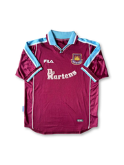 1999–2001 West Ham United home jersey Dr. Martens model, vintage football shirt