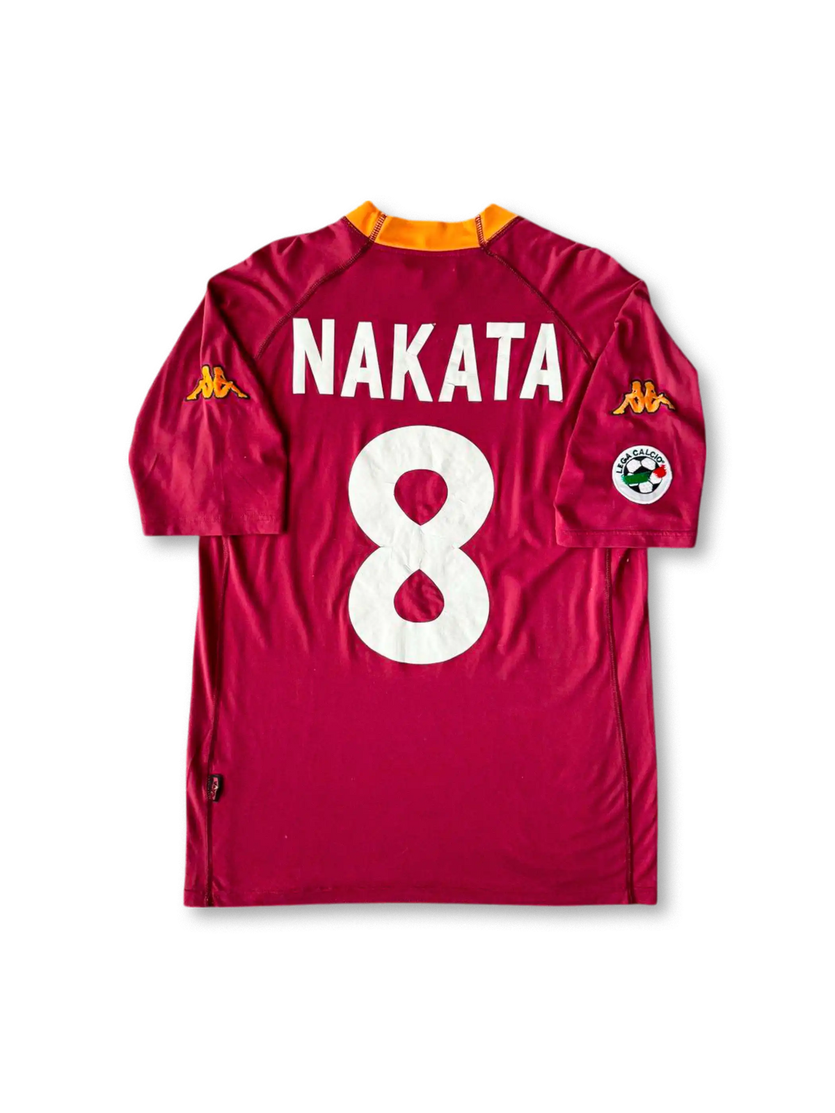 2000-01 AS Roma home jersey Nakata 8, vintage football shirt