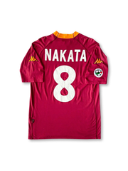 2000-01 AS Roma home jersey Nakata 8, vintage football shirt