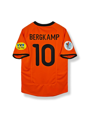 サッカー オランダ代表ユニフォーム ベルカンプ 10番　美品‼️ 超貴重‼️ 2000-10pessoa-cluballez-