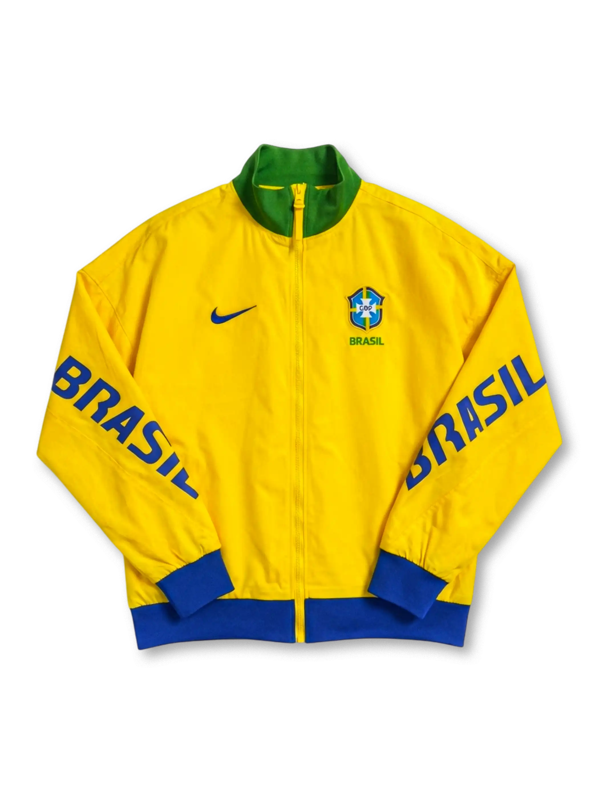 ブラジル代表 ジップジャケット 正面 ナイキ製 イエロー配色